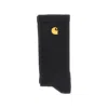 Carhartt Cotton Socks With Embroidered Logo In Black