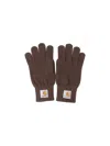 Carhartt Watch Gloves Palisander In Brown
