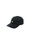 Carhartt Black Cotton Baseball Cap With Logo In Black
