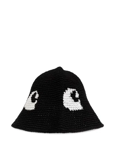 Carhartt Logo Hat In Black
