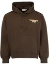 Carhartt Wip Hooded Charm Link Sweatshirt In Brown In Brown