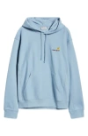Carhartt Logo Hoodie In Frosted Blue