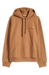 Carhartt Logo Hoodie In Hamilton Brown