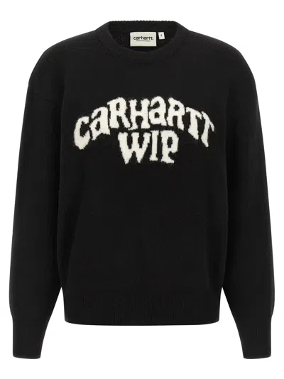 CARHARTT LOGO INTARSIA SWEATER SWEATERS AND CARDIGANS MULTICOLOR