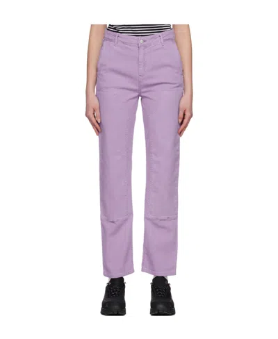 Carhartt Logo Jeans In Purple