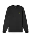 Carhartt Black Chase Long Sleeve T-shirt In Black