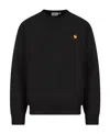 Carhartt American Script Crewneck Sweatshirt In Black