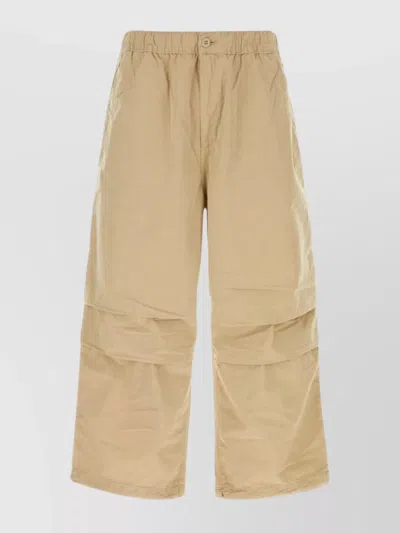 Carhartt Logo Patch Back Pocket Wide Leg Pant In Metallic