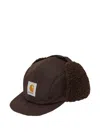 Carhartt Logo-patch Baseball Cap In Brown