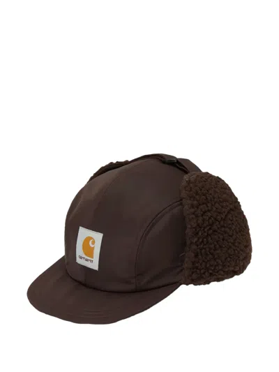 Carhartt Logo-patch Baseball Cap In Brown