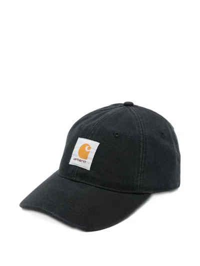 Carhartt Logo-patch Baseball Cap In Gray