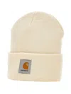 Carhartt Logo-patch Beanie In Neutral