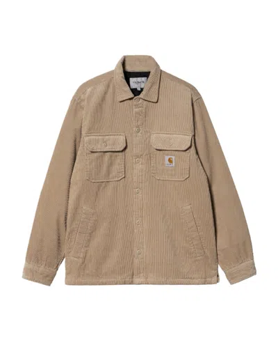 Carhartt Logo-patch Buttoned Shirt In Nude