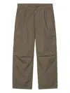 Carhartt Logo-patch Cargo-pocket Trousers In Brown
