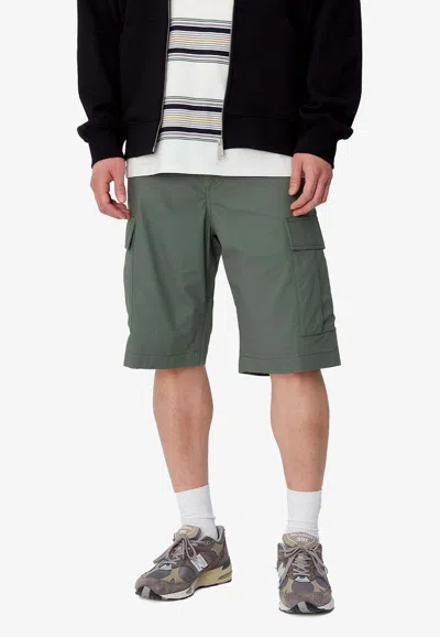 Carhartt Logo Patch Cargo Shorts In Green