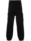 Carhartt Logo-patch Cotton Cargo Trousers In Black