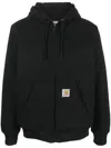 Carhartt Wip Men's Black Active Brand-patch Organic-cotton Jacket In Schwarz