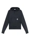 Carhartt Logo-patch Cotton Hoodie In Gray