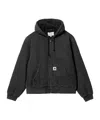 Carhartt Logo-patch Cotton Jacket In Black