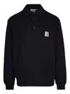 Carhartt Logo-patch Cotton Poo Shirt In Black