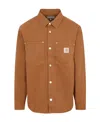 Carhartt Suede Michigan Jacket In Brown