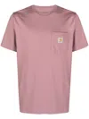 Carhartt Short Sleeve Pocket T Shirt Daphne In Pink