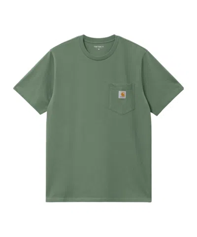 Carhartt Mens Park Nelson Crewneck Cotton-jersey T-shirt Xxl In Green