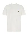 Carhartt Men White Cotton T-shirt, L Luxury T-shirts For Men Darveys In White