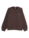 Carhartt Vista Sweat Garment Dyed Sweatshirts Brown In Neutral