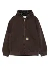 Carhartt Brown Og Active Jacket Hooded Jacket In Brown