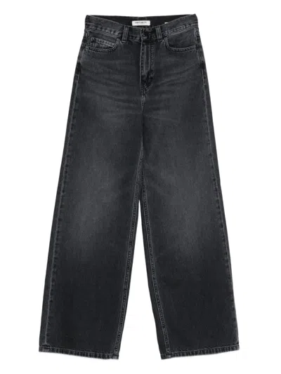 Carhartt Logo-patch Jeans In Black
