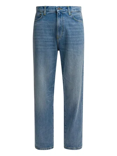 Carhartt Wip Landon Straight Leg Jeans In Cotton Denim In Blue
