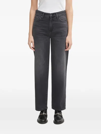 Carhartt Logo-patch Jeans In Gray