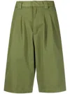 Carhartt Logo-patch Knee-length Shorts In Green
