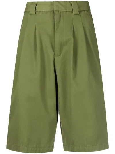 Carhartt Logo-patch Knee-length Shorts In Green