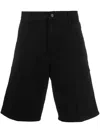 Carhartt Regular Waist Relaxed Fit Single Knee Shorts In Schwarz