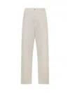 Carhartt Man Pants White Size 31w-32l Organic Cotton In White