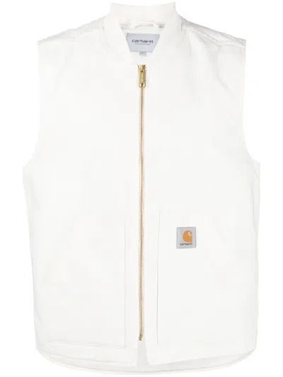 CARHARTT LOGO-PATCH ORGANIC COTTON GILET