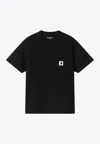Carhartt Black Cotton T-shirt With Front Pocket