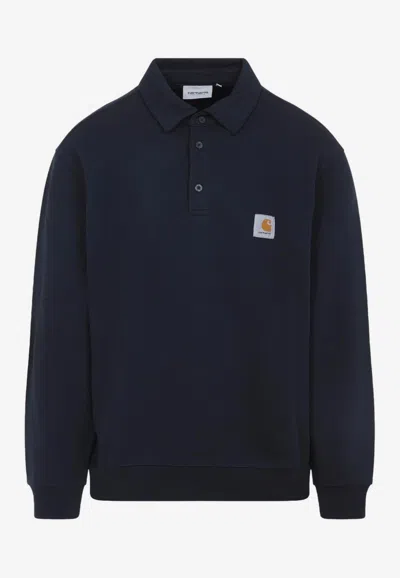 CARHARTT LOGO PATCH POLO SWEATSHIRT