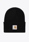 Carhartt Midnight Blue Acrylic Watch Hat In Black