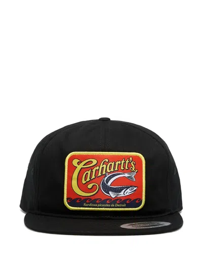 Carhartt Logo Patch Sardinas Cap In Black