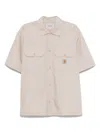 Carhartt Logo-patch Shirt In Neutrals
