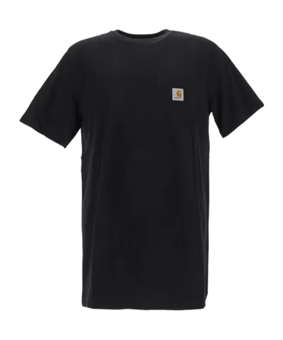 Carhartt Loose Fit Heavyweight Short Sleeve Pocket T-shirt In Black
