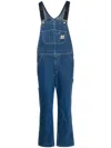 Carhartt Logo-patch Straight-leg Dungarees In Blue