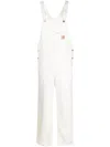 Carhartt Wip Cotton Trousers With Logo In White