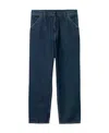 Carhartt Logo-patch Straight-leg Jeans In Blue
