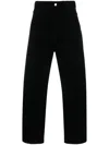 Carhartt Mid-rise Straight-leg Trousers In Black