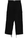 Carhartt Logo-patch Straight Trousers In Black