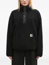 Carhartt Logo-patch Sweatshirt In Black